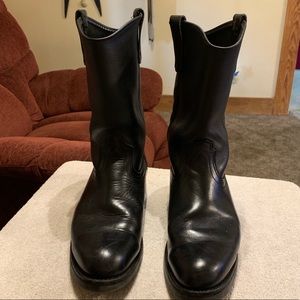 Red wing leather boots size 10D